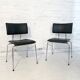 Set of six Sparta leather chairs by Christoph Hindermann for Dietiker, 1990s.
