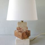 Marble lamp and travertine from the 1960s