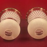 Paire abat jour, tulipe vers 1930/40 début du 20 ème