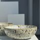 Duo of speckled ceramic bowls