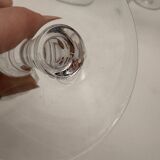 Crystal stemmed glass, Baccarat, Picadilly model, France, red wine glass