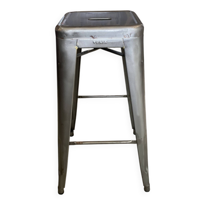 Tabouret haut de bar industriel tolix h75 empilables métal vernis