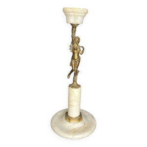 Candélabre en marbre