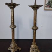 Antique brass candelabrum