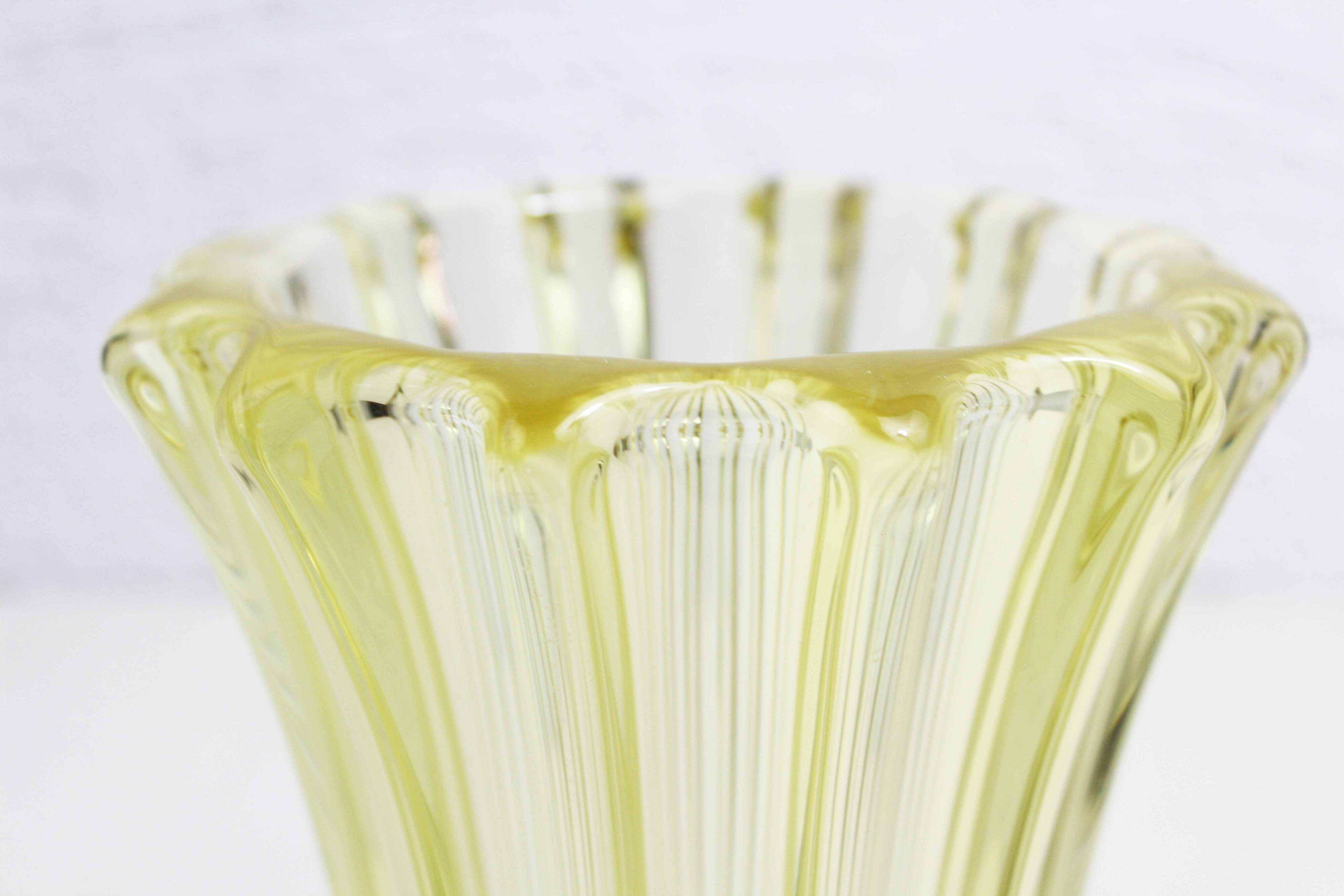 Art Deco Pierre D'Avesn yellow vase