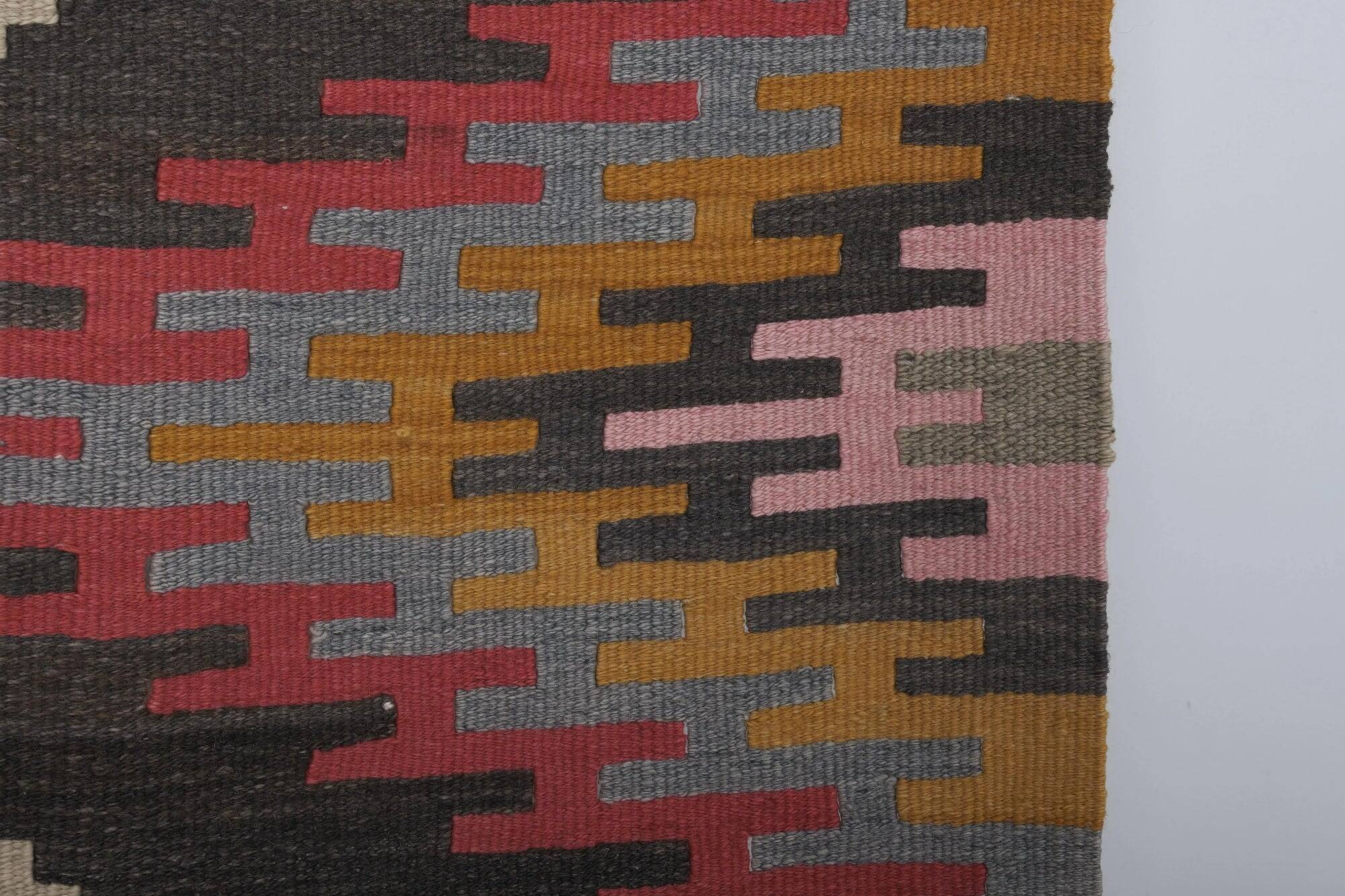 Vintage Turkish hallway rug 77x387 cm