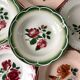 Set of 6 mismatched hollow plates Digoin Sarreguemines years 30-40