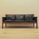 Rosewood sofa Gunnar Myrstrand for Källemo, black leather, 1960s