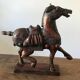Sculpture statue cheval Tang bois 20eme siecle