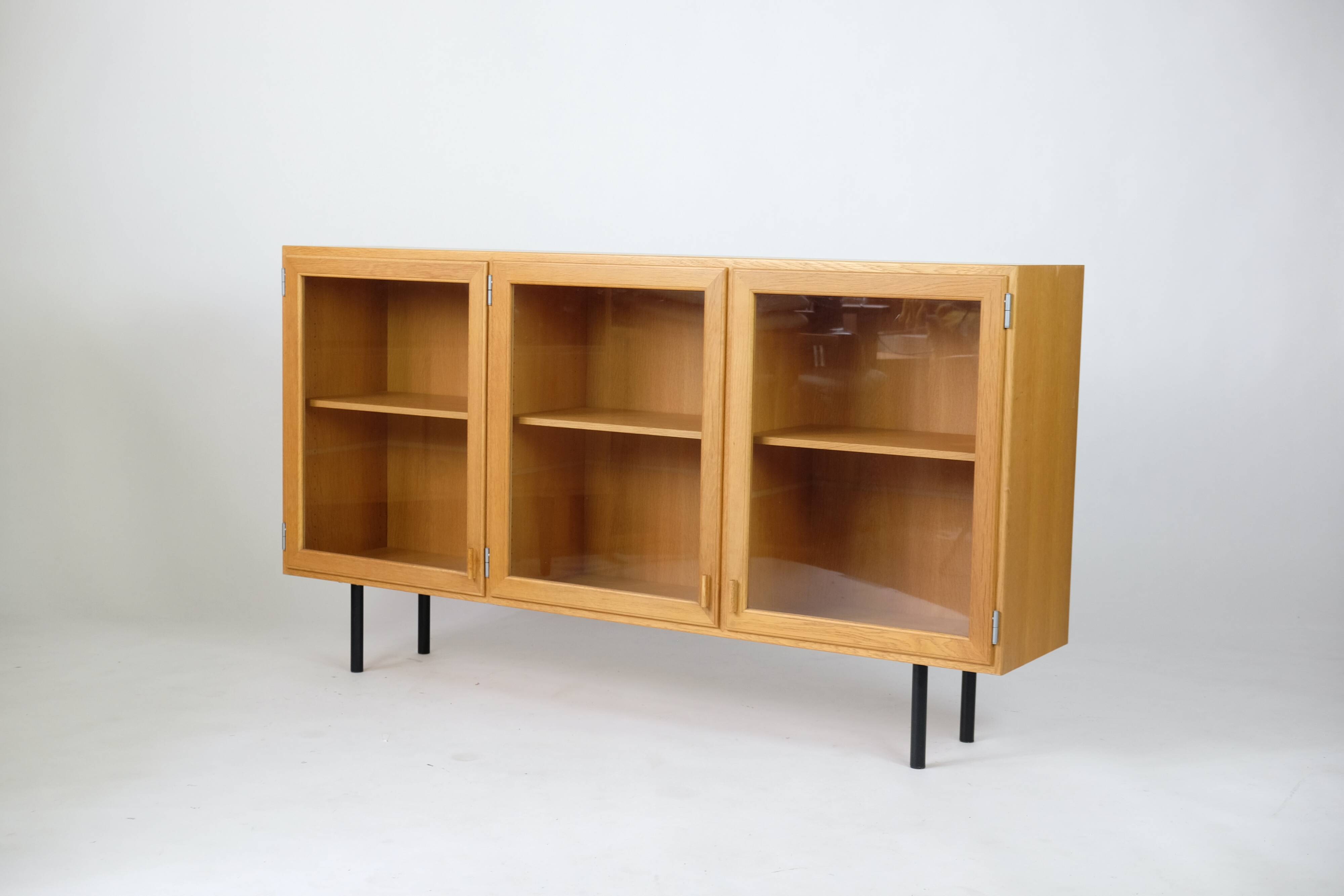 Vintage Sideboard Vitrine Eiche Danish Design 70er Dänisch 70s