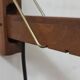Vintage teak Swedish wall light