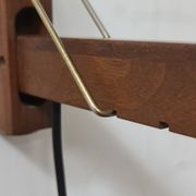 Vintage teak Swedish wall light