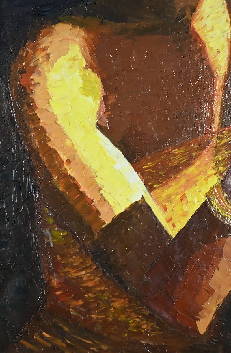 Important Oil on Canvas “La Tahitienne” signed Morillon – 1985