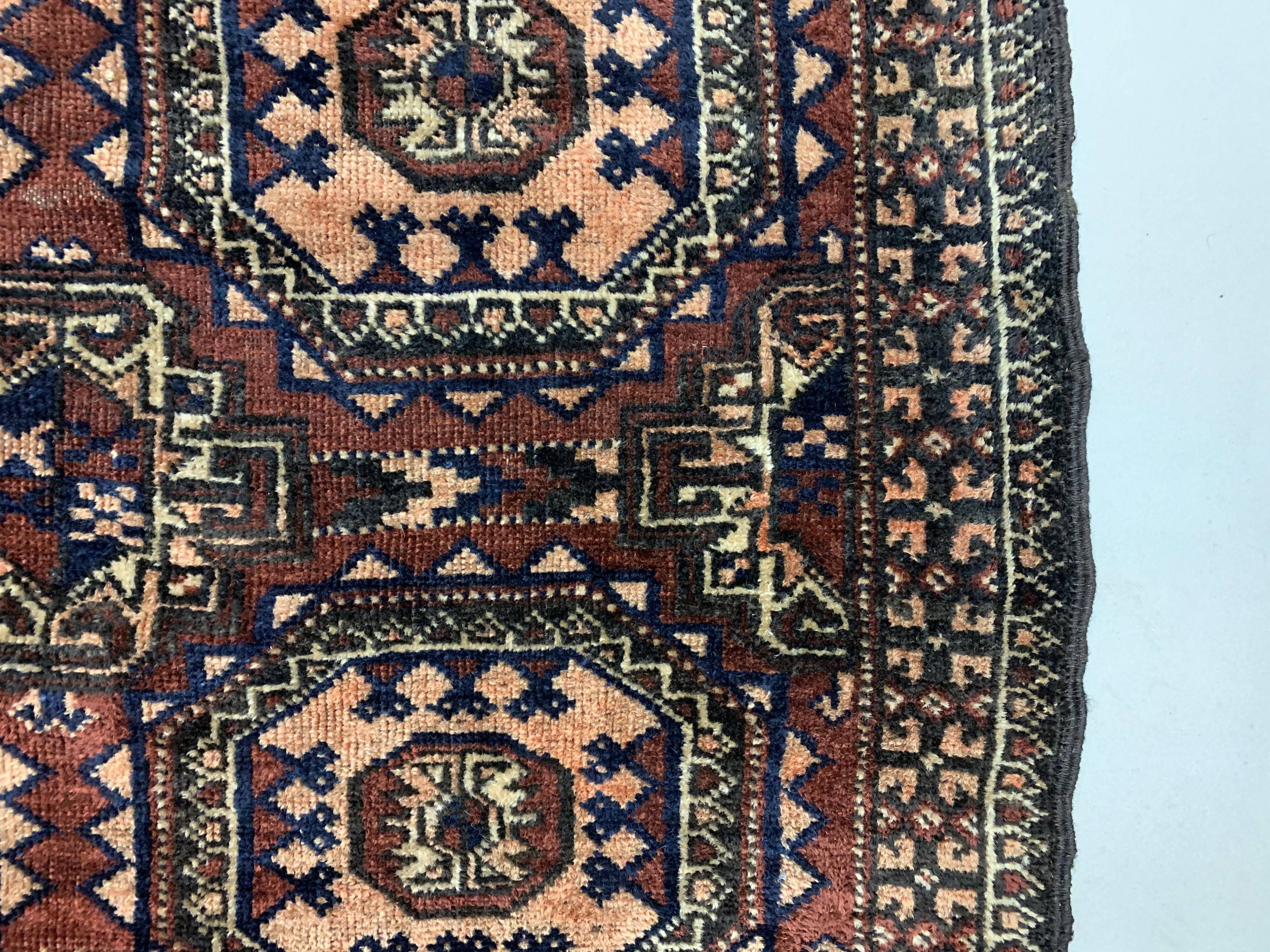 Vintage Taimuri Afghan Tribal rug 188x94 cm