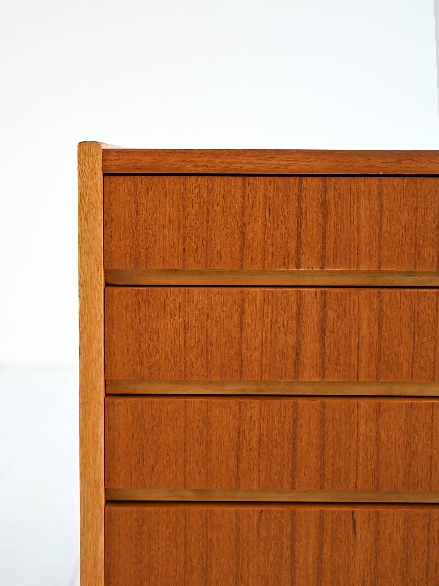 Buffet scandinave en teck avec bureau escamotable, années 1960