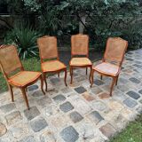 Caned chairs in Louis XV style