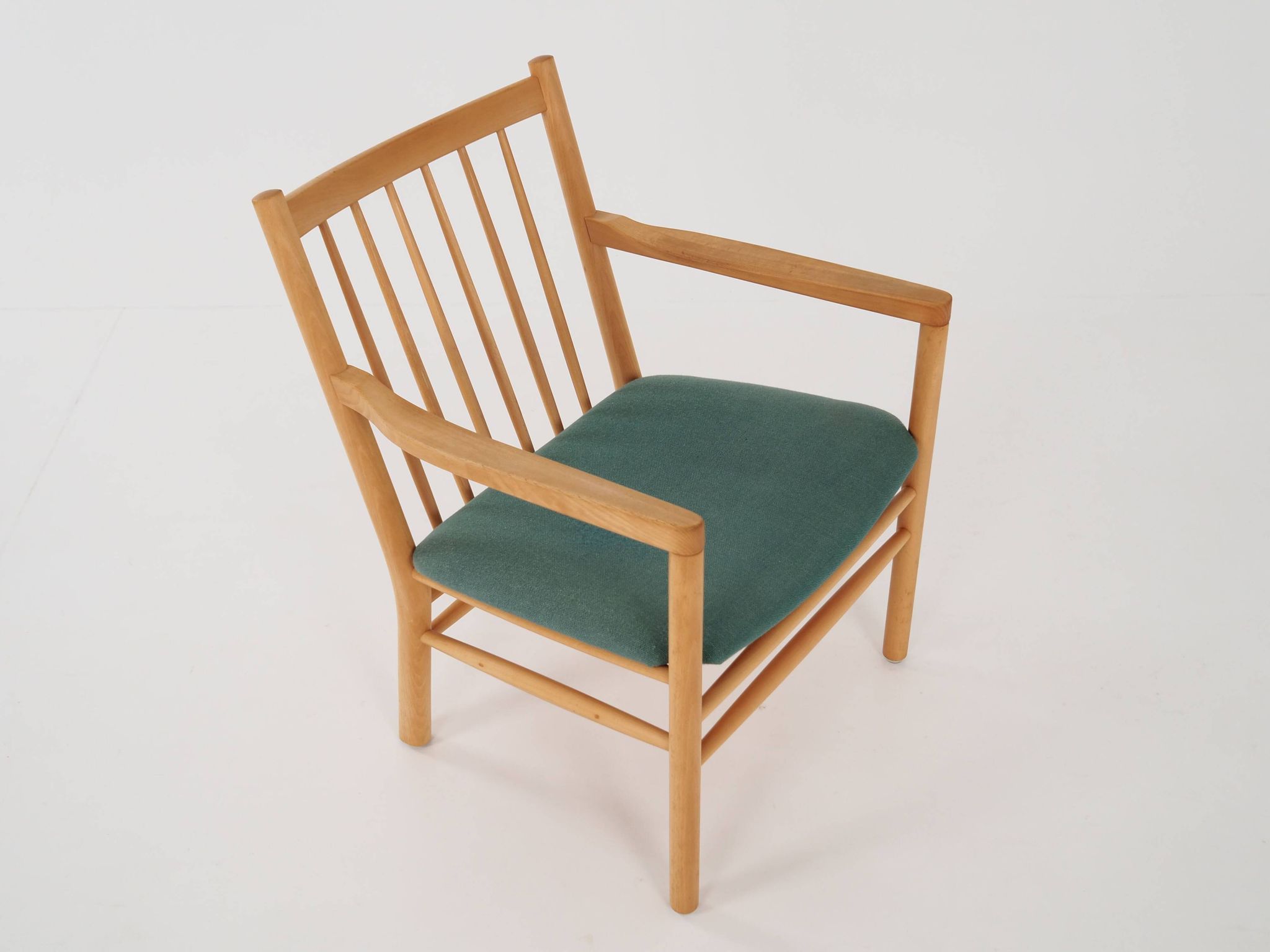 Beech armchair, Danish design, 1970s, designer: Erik Ole Jørgensen, manufacture: Tarm Stole & Møbelf