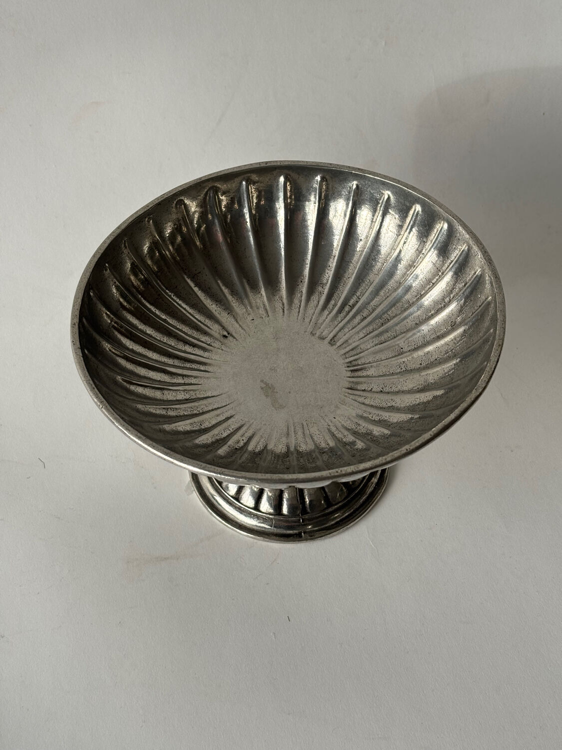 Silver-plated metal compote 1920