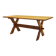 Solid oak dining table by Henning Kjærnulf, Denmark, 1960s