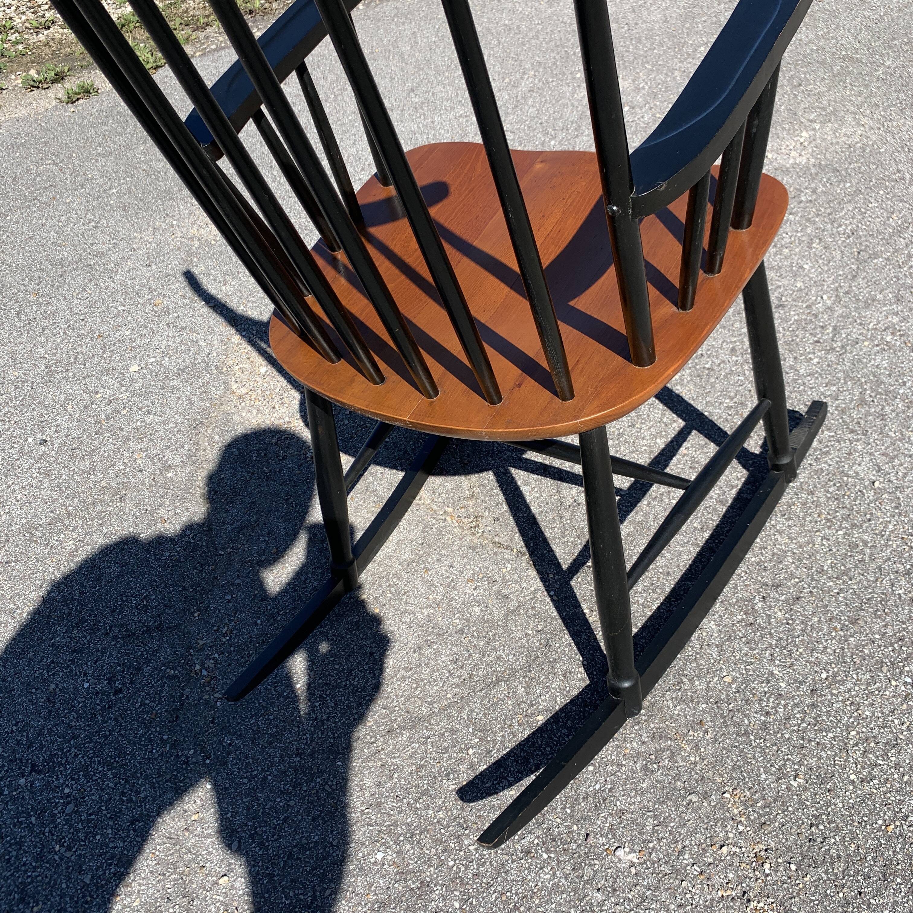 Fauteuil a bascule rocking chair scandinave