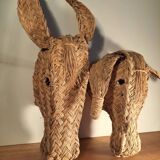 Wall decoration 2 seagrass animals