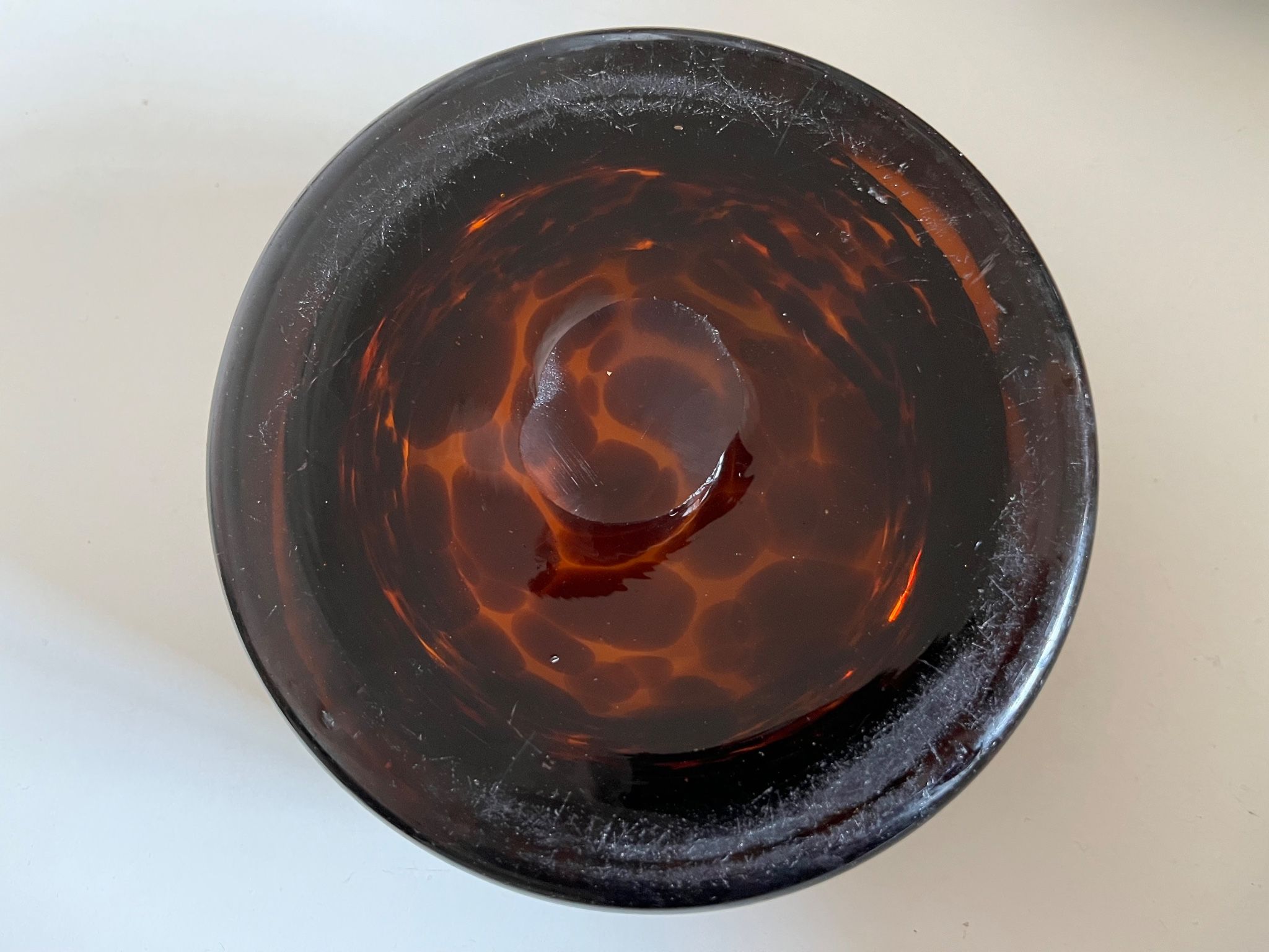 XXL pocket tray Murano 1970 Italian design blown glass