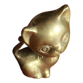 Brass cat