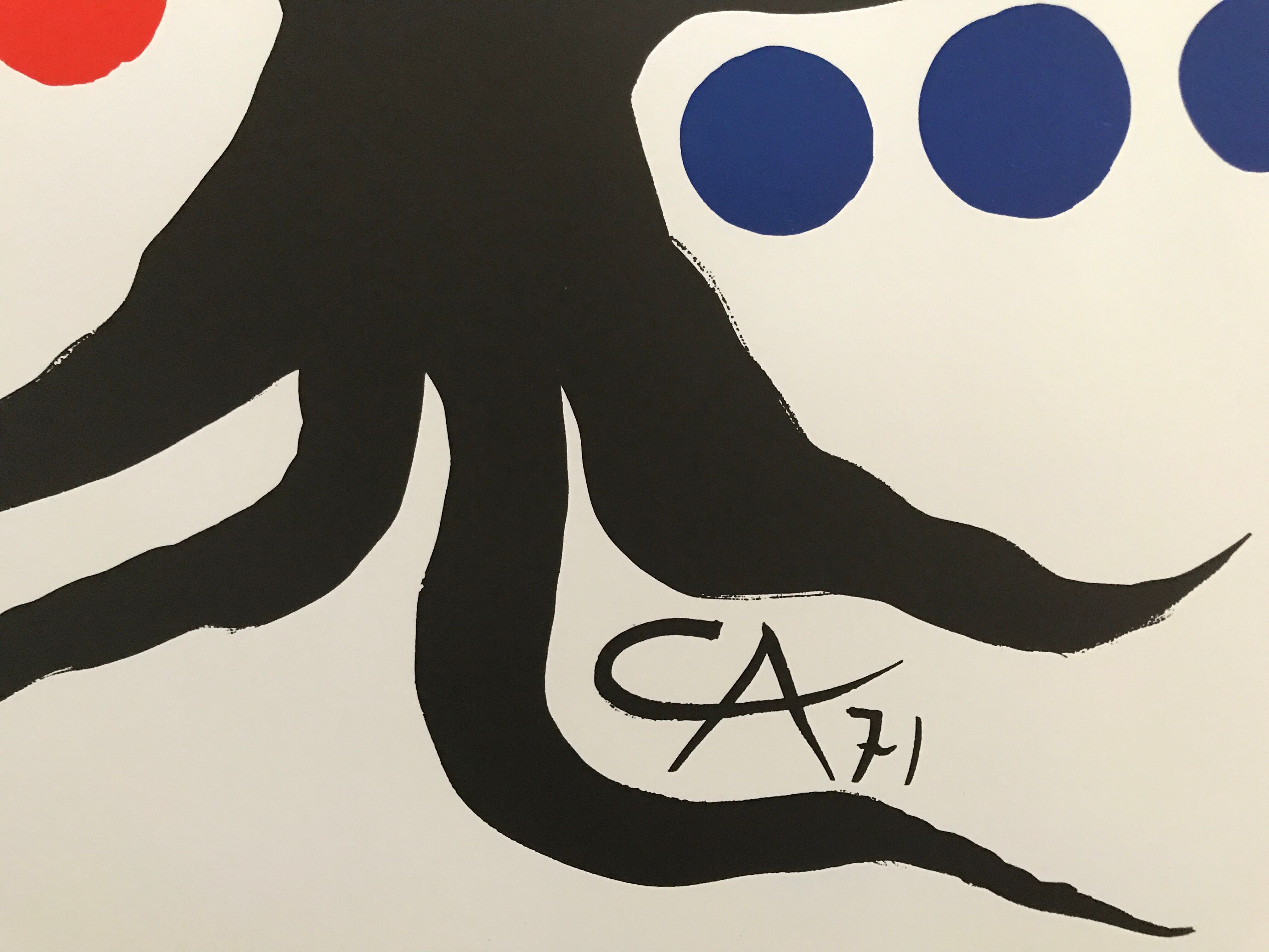 Original lithographic poster by Alexander Calder, The Tree, 1971