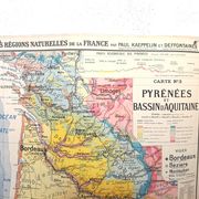 School n ° 3 Pyrénées and Aquitaine basin map