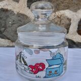 Set of 5 glass spice jars