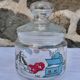 Set of 5 glass spice jars
