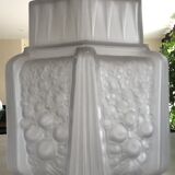 Old frosted glass lampshade suspension ceiling lamp art deco 30 cm