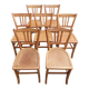 Lot de 7 chaises bistrot Luterma, 1950