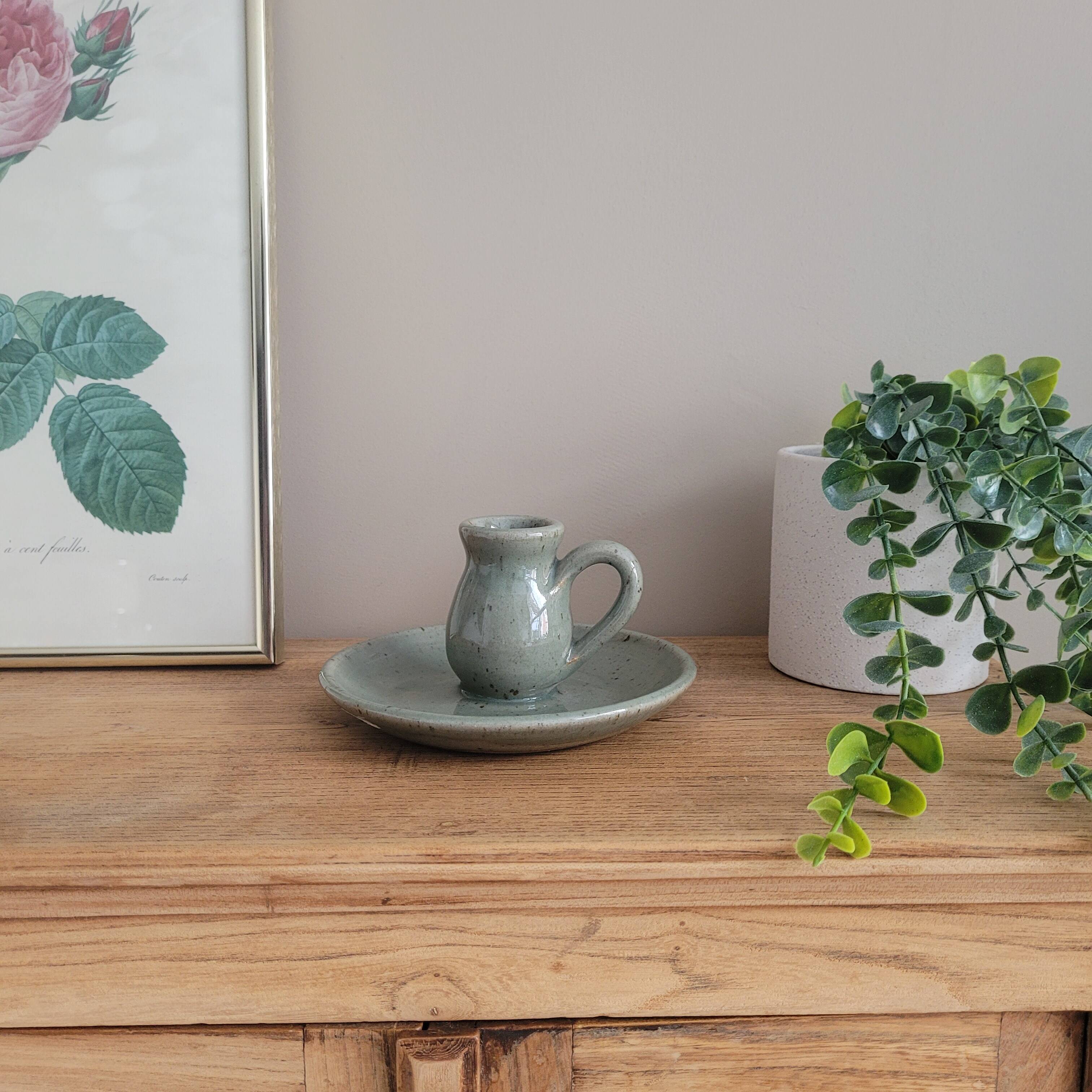 La Redoute x Selency ceramic candle holder 20 gray