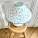 Ceramic lamp lampshade flowers