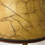 Rattan and bamboo plant holder floor lamp from the 70s