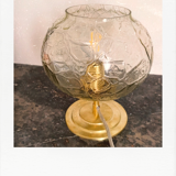 Golden ball table lamp