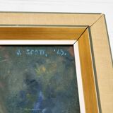 vintage painting Indian guru