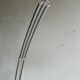 Lampadaire arc orange, design Italien 1970