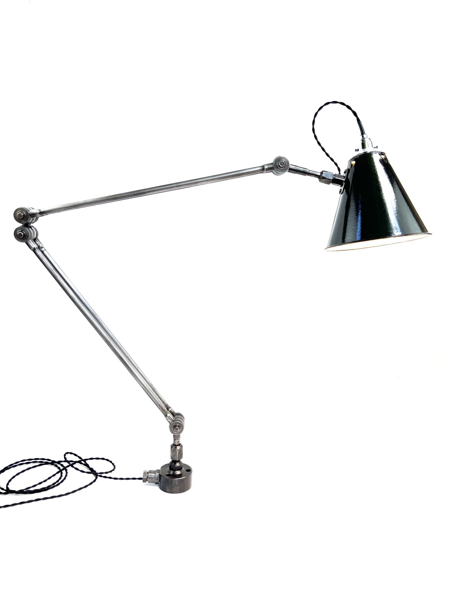 Lampe atelier mecanique 3 et 6 rotules 140 cm