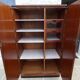 Wardrobe on a plinth in walnut and walnut veneer circa 1940.