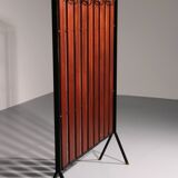 Italian Vintage Elegance – Brass and Teak Wall Clothes Hanger from the 1950