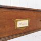 Varnished wooden box Hotel vintage storage