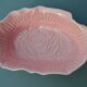 Rose-shaped ceramic bowl/deep plate.