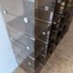 Set of 42 modular plexiglass lockers, Italy, 1970s