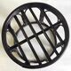 Rattan stool and fabric cushion – 80s/90s