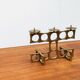 Brutalist metal candlestick from the mid-century by Heinz Goll