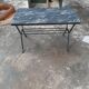 Small vintage coffee table metal legs