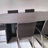 Oval marble table 10 p