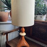 Pied de lampe de table en céramique par Louis Drimmer, années 1980
